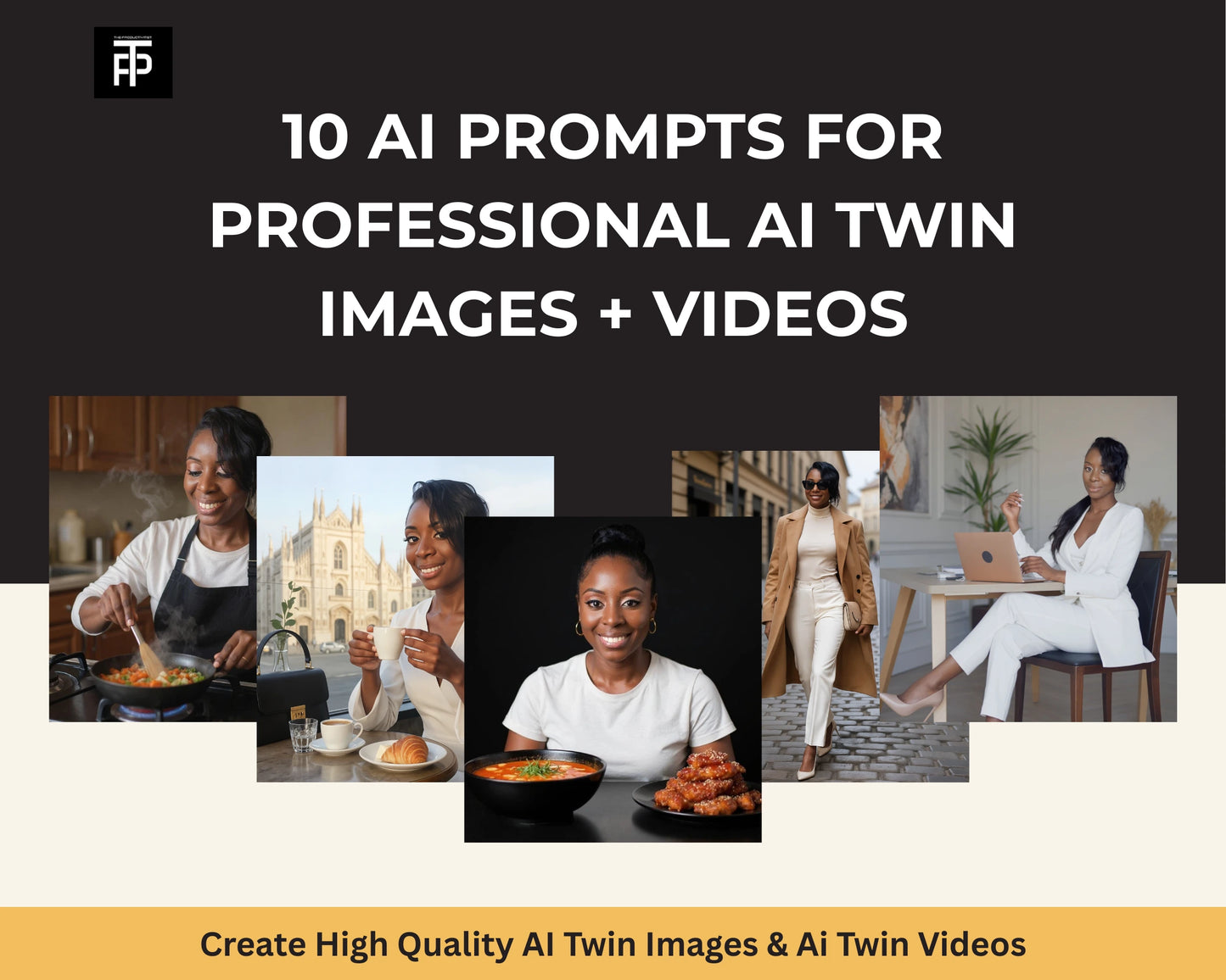 AI Twin Image & Video Generation Prompts Pack – 10 Cinematic Scripts