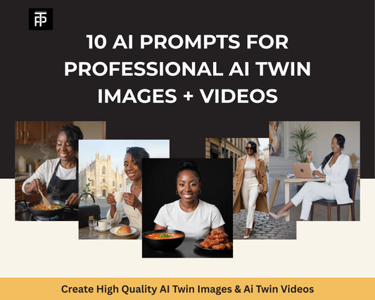 AI Twin Image & Video Generation Prompts Pack – 10 Cinematic Scripts
